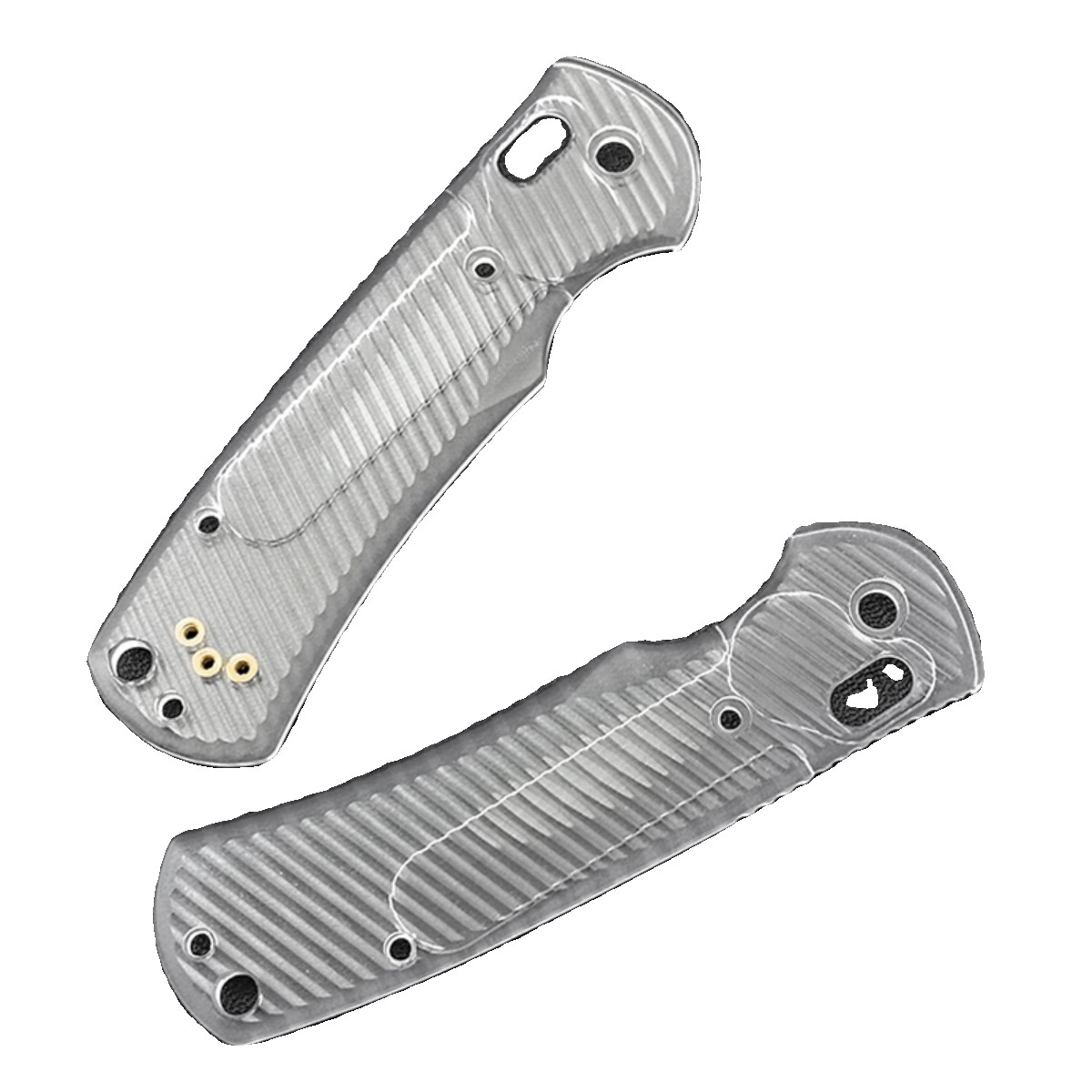Clear Acrylic Griptilian 551 Scales – Transparent Handle Set, Lightweight Custom