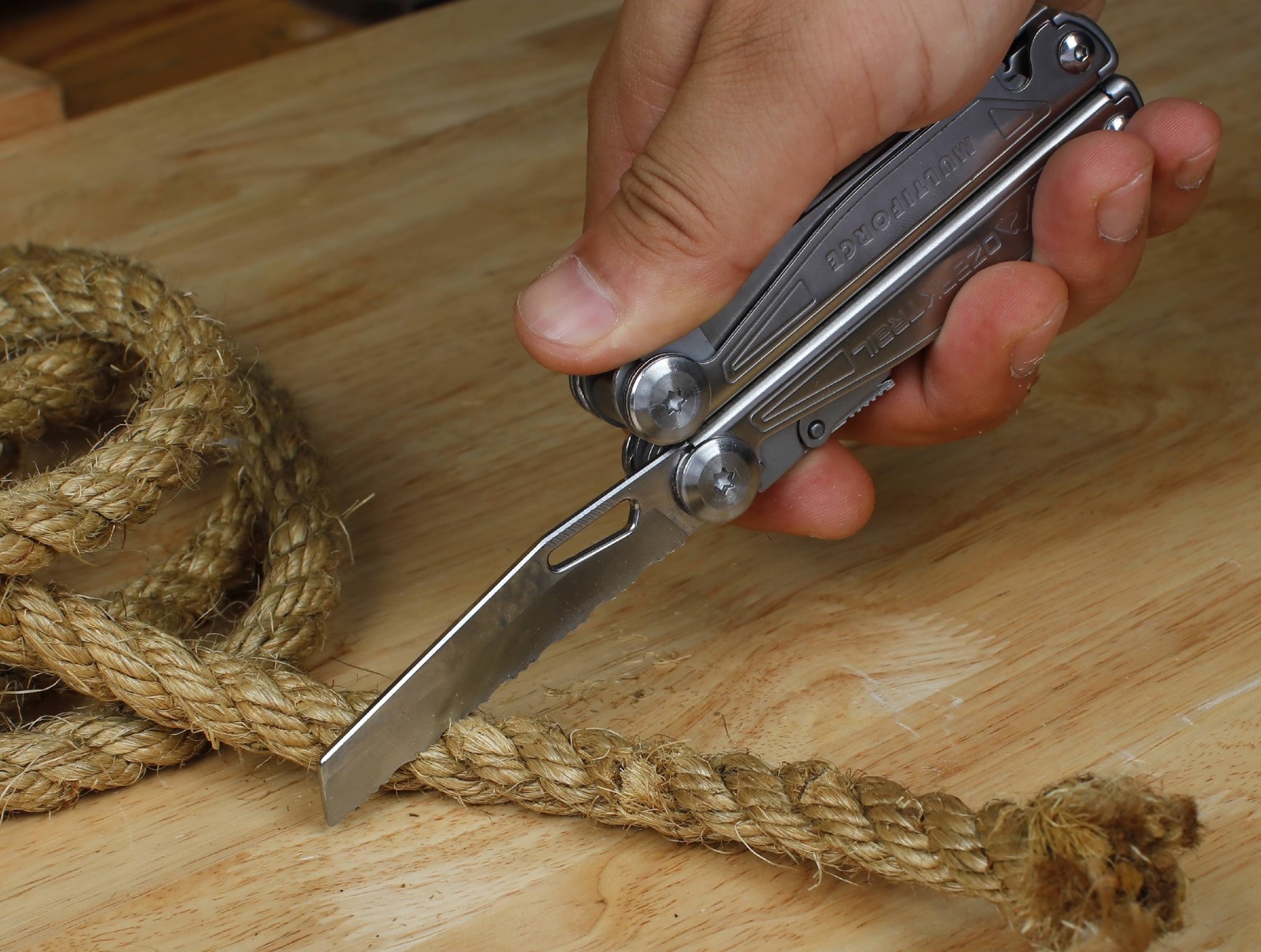 Ozark Trail Multiforce 18-in-1 Premium Multi-Tool, Stainless Steel for Camping &