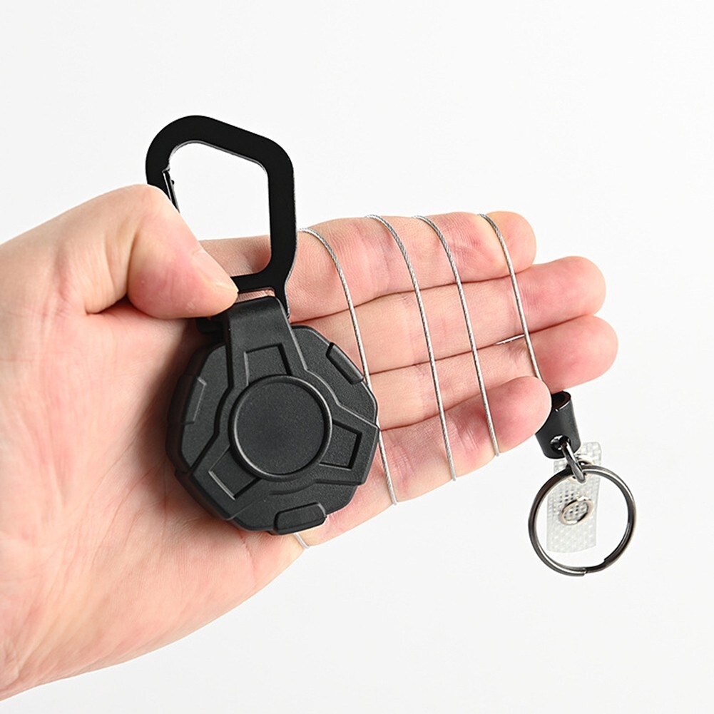 Retractable for pull Keychain Easy-To- for pull Buckle Anti-Lost Buckle