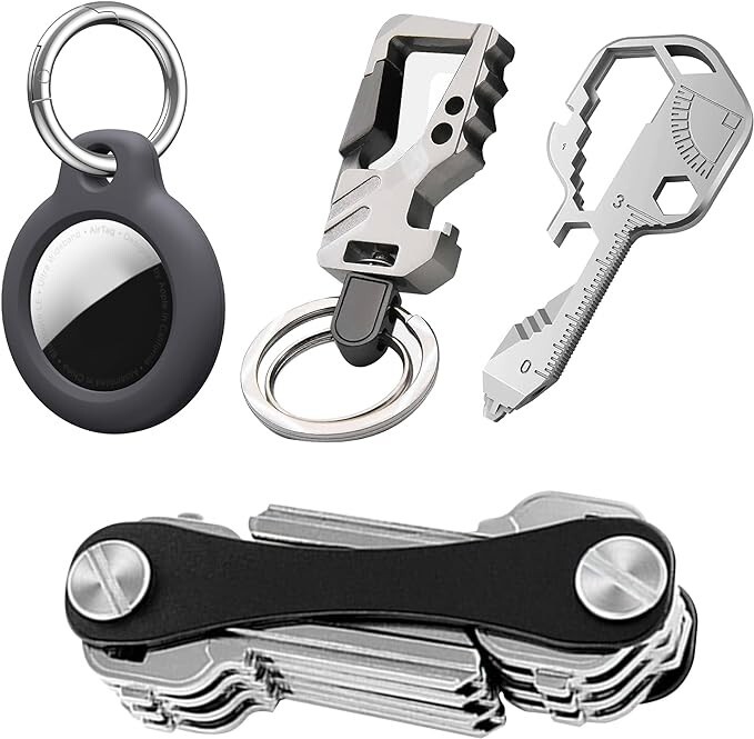 Key Multi Tool / Screwdriver / Air Tag / Bottle Opener / Organizer Pocket Chain