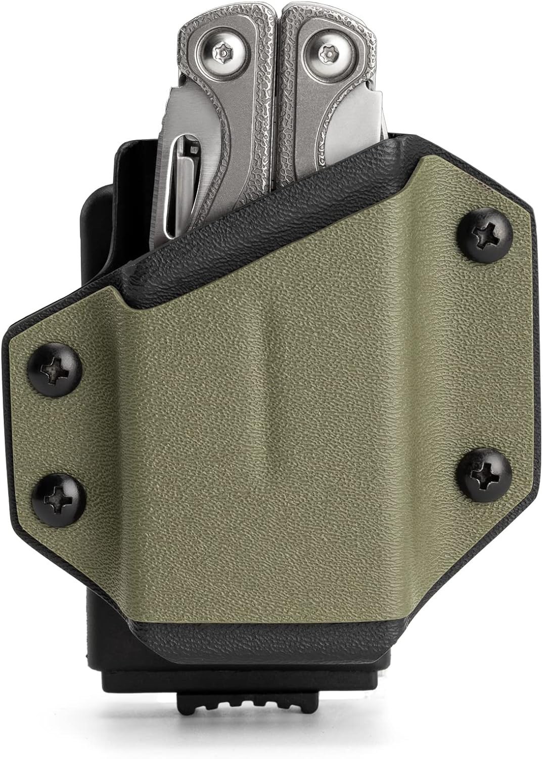Everyday Carry TX1 Multi-Tool Holster – Handcrafted Green Design, Adjustable Fit