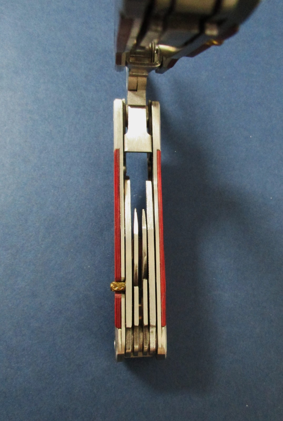 Grandpas Desk Drawer-Multi-Tool-Texas Instr. Solar Calculator-Stanley Box Cutter