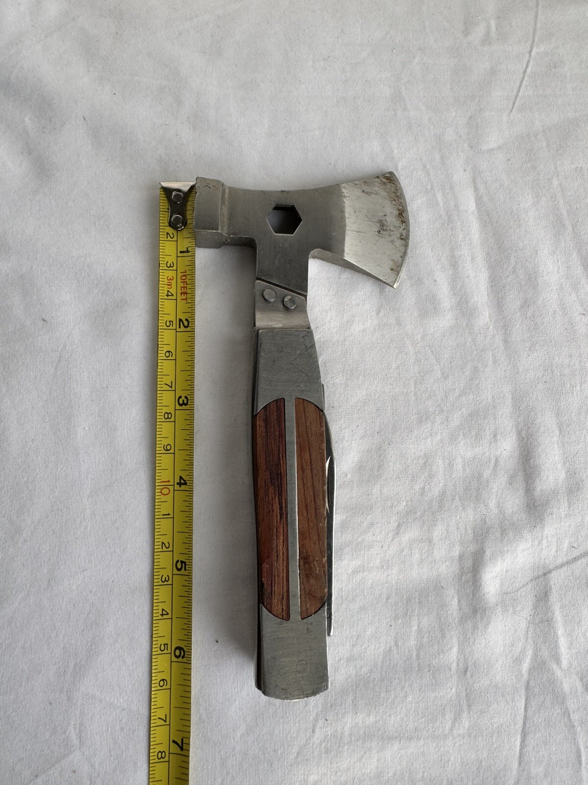 Sheffield Multi Tool Hatchet Axe Folding Knife Saw Blade Stainless No Sheath