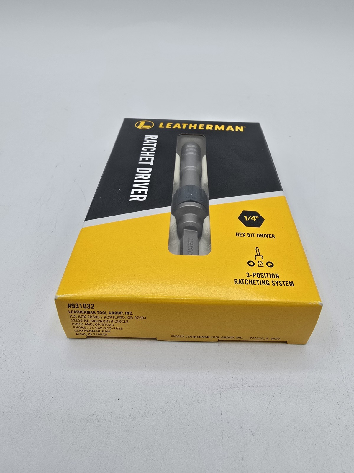 BRAND NEW Leatherman Ratchet Driver 1/4 Hex Bit Model 931032 New Model