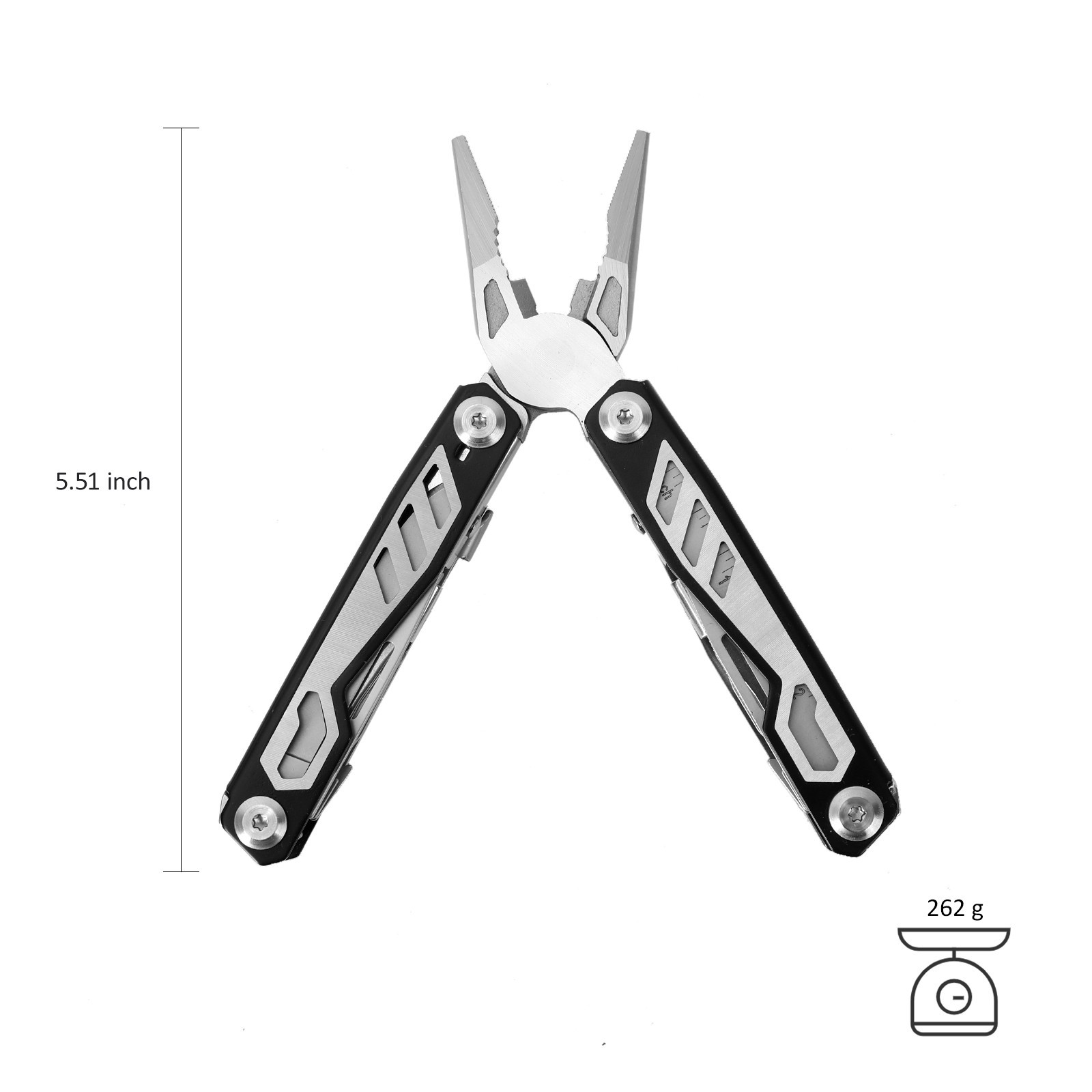 Dispatch 16-in-1 Stainless Steel Multi-Tool Plier, Outdoor Survival Pocket Tool