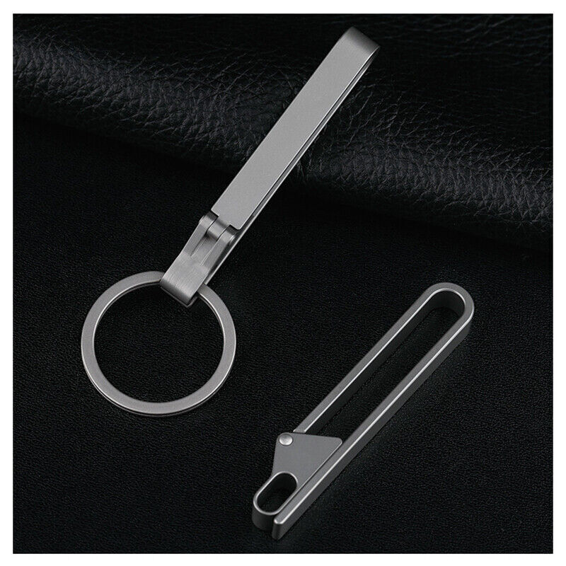 EDC Titanium Alloy Quick Buckle Detach Belt Waist hanging Keychain Key Ring Tool