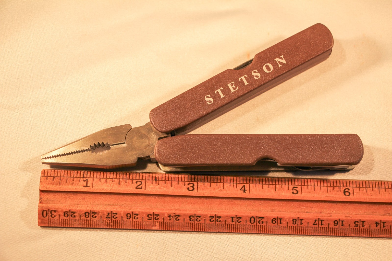 Stetson Multi Tool with Case Pocket Knife Pliers Belt Pouch Camping Travel