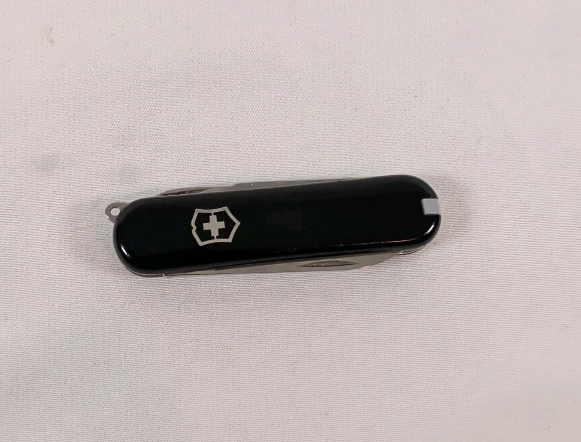 Victorinox Black Multi-Tool Pocket Knife, 5 Tools, Straight Edge Stainless Steel