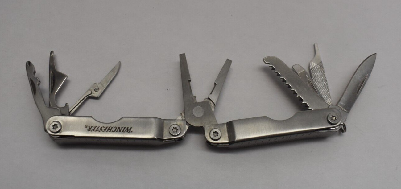 Winchester Mini 2″ Multi-Tool Knife 8-in-1 2″ Pocket Utility Tool Camp Fishing