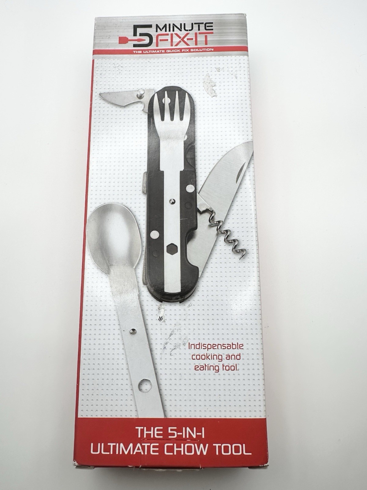 5 Minute Fix-It Ultimate Chow Tool 5-in-1 Multi-Tool Black/Silver 7.5in