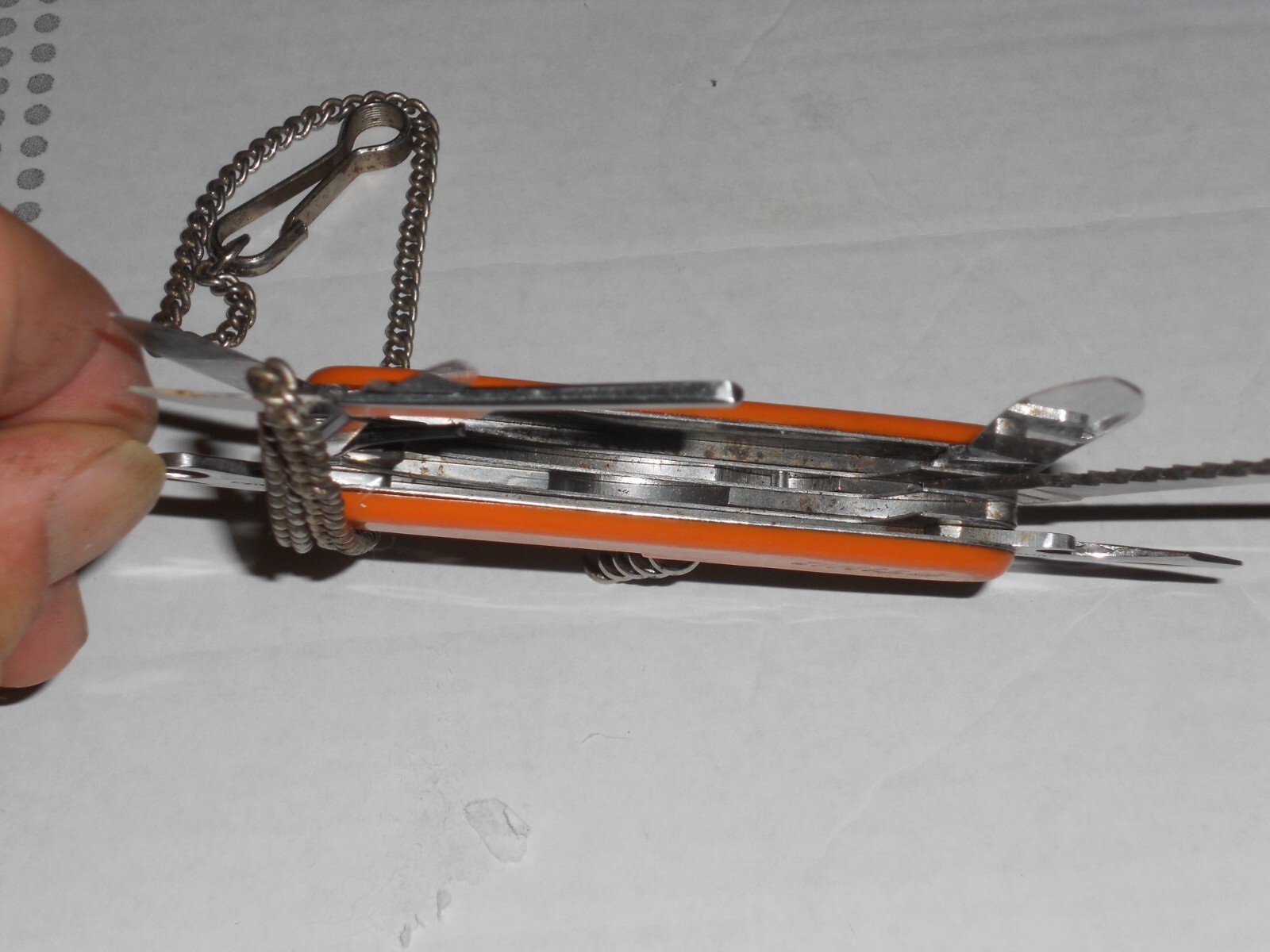 STIHL Pocket Knife With Multi Function Inox Solingen Germany No Marks On Blades