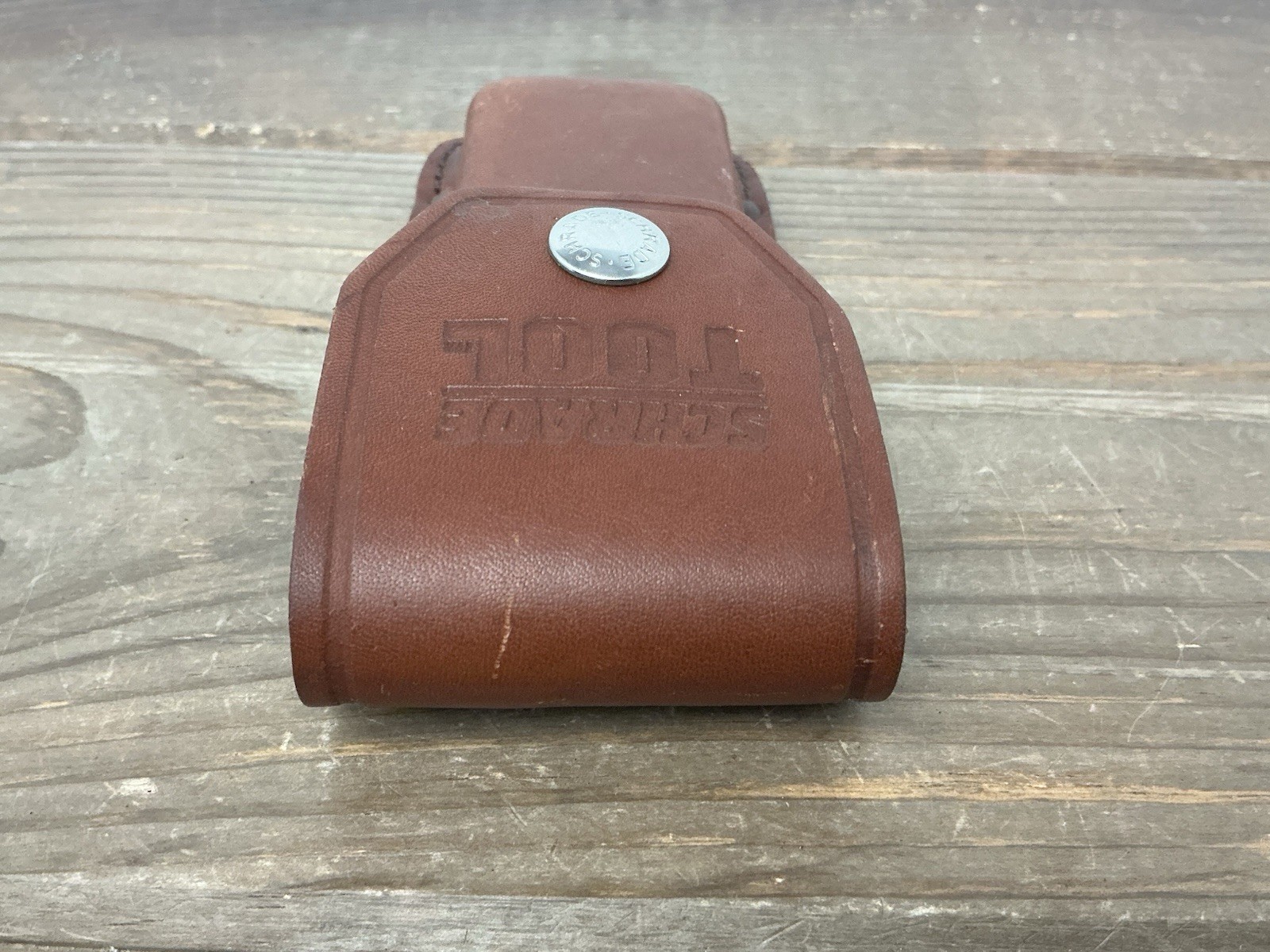 Schrade USA Tough Tool ST1 Multi-Tool Pliers Knife w Leather Sheath Nice!
