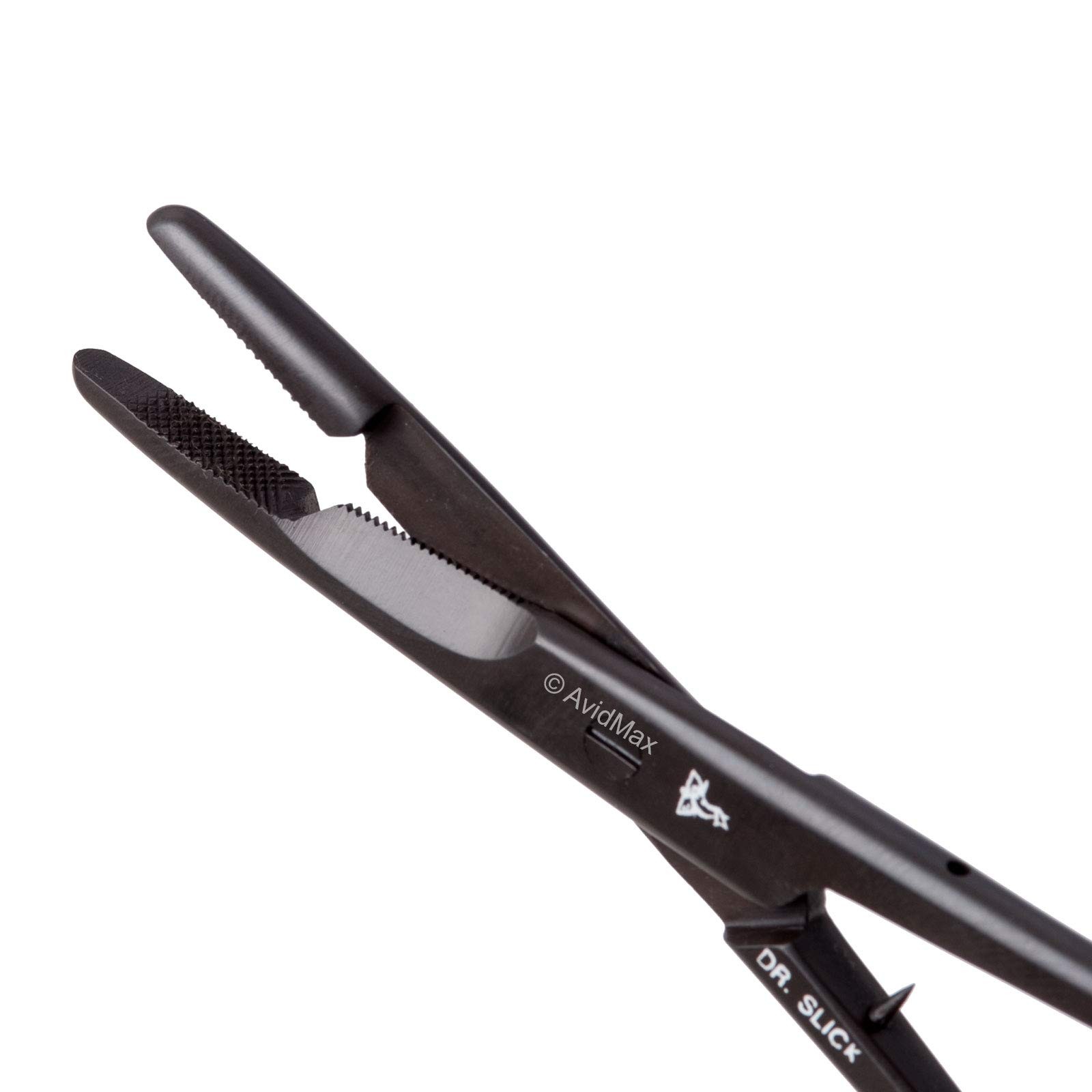 5.5 Inch Black Scissors Mixed Jaw Design Detachable Shank Multi Tool for Anglers
