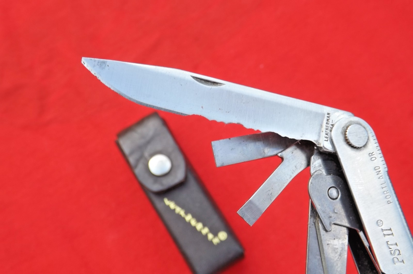 Leatherman PST II Multi-Tool Stainless Portland Oregon USA W/ Sheath Case 1298