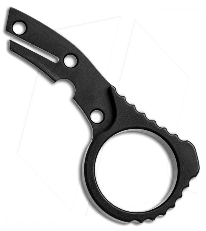 Aluminum Signet Ring Back Spacer – For Spyderco Endura C10 & Delica C11 | Black