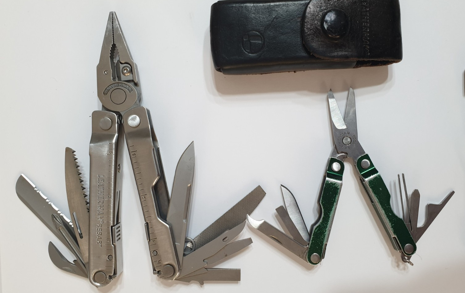 🔥🔥🔥 Leatherman Rebar Full Size Multi Tool & Micra Keychain Set
