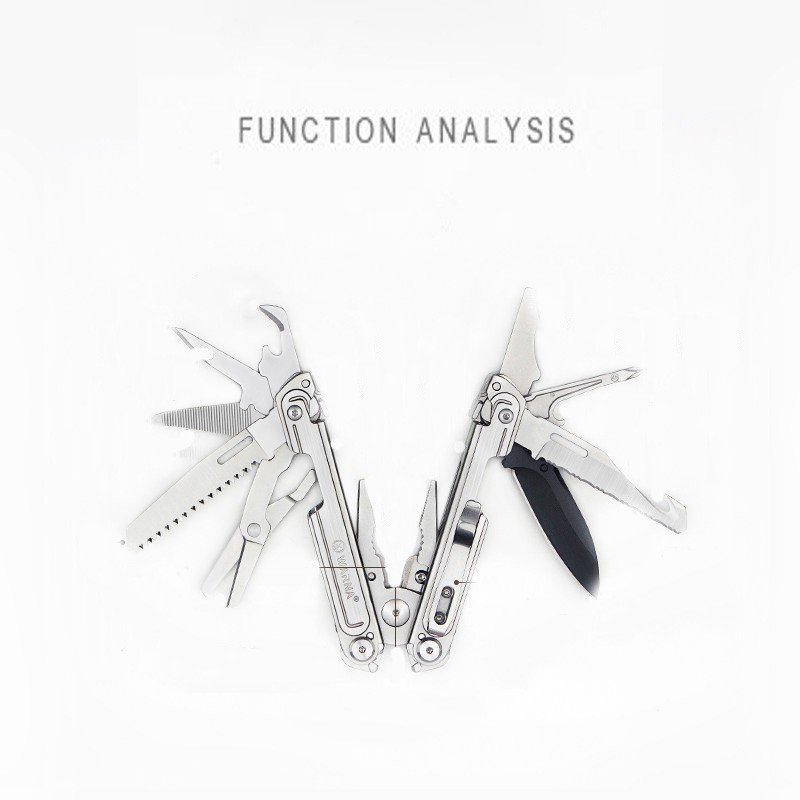 WARNA Ares Multi Tool Pliers 20-in-1 Outdoor EDC Tool Set with Sheath Bits