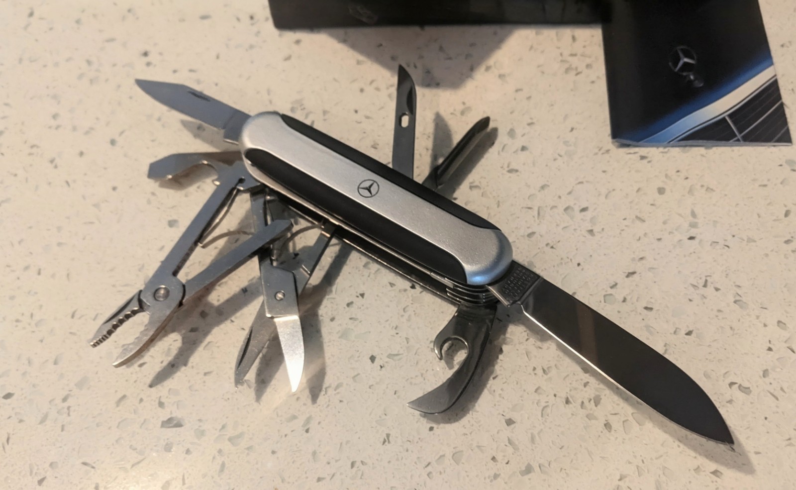 MERCEDES BENZ * RICHARTZ Solingen pocket knife Multi tool – Swiss Army style NOS