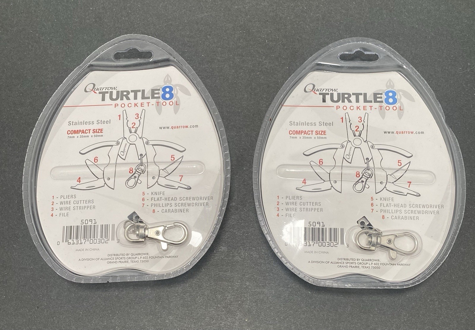 Quarrow Turtle 8 Pocket-Tool New in Package Lot Of 2