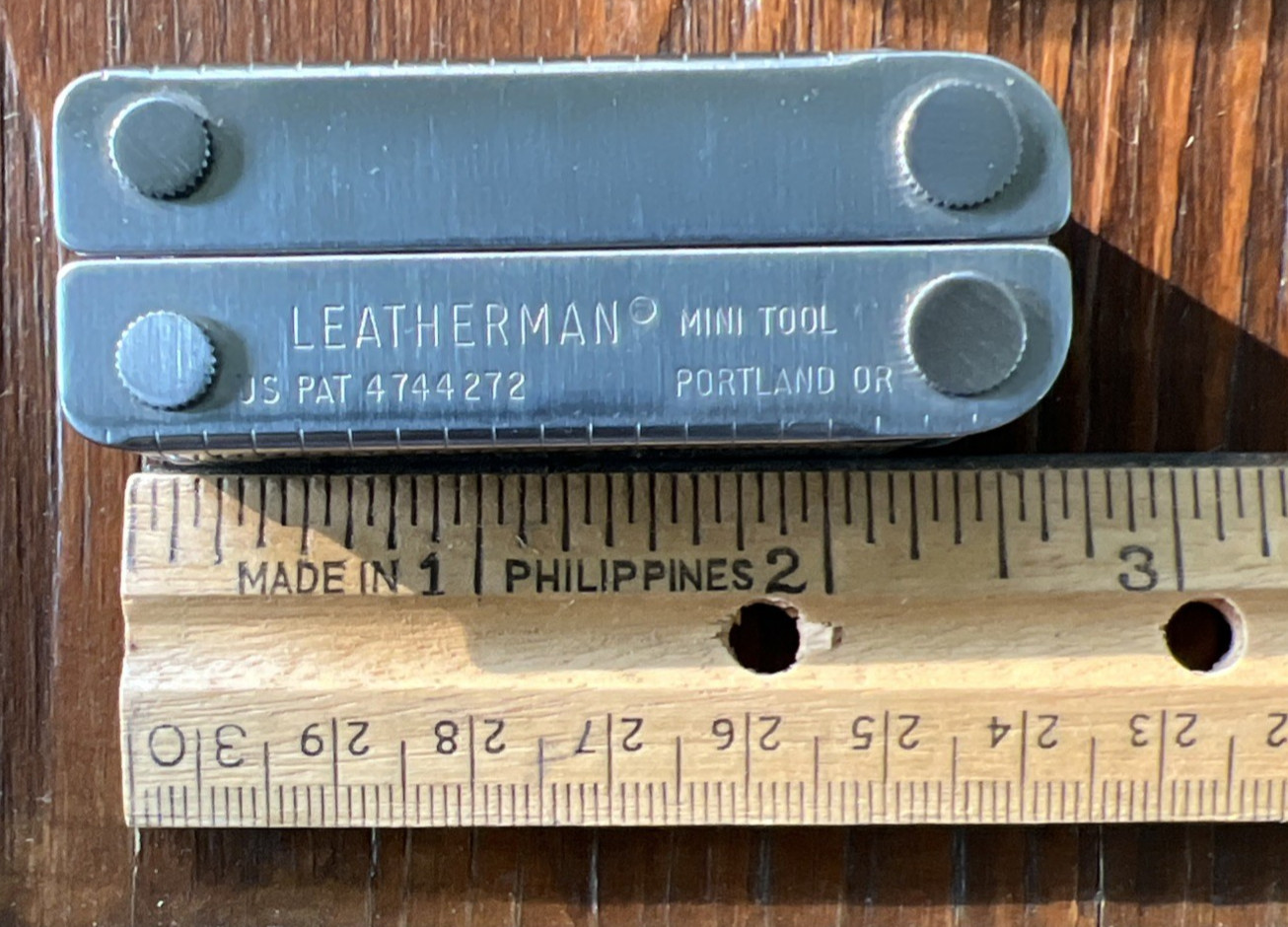 Vintage 90s Leatherman Mini Tool US Pat 4744272 Made In USA New Condition
