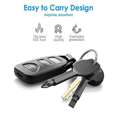 Portable Keychain Screwdriver Mens Stocking Stuffers Adult Christmas Gifts,Multi