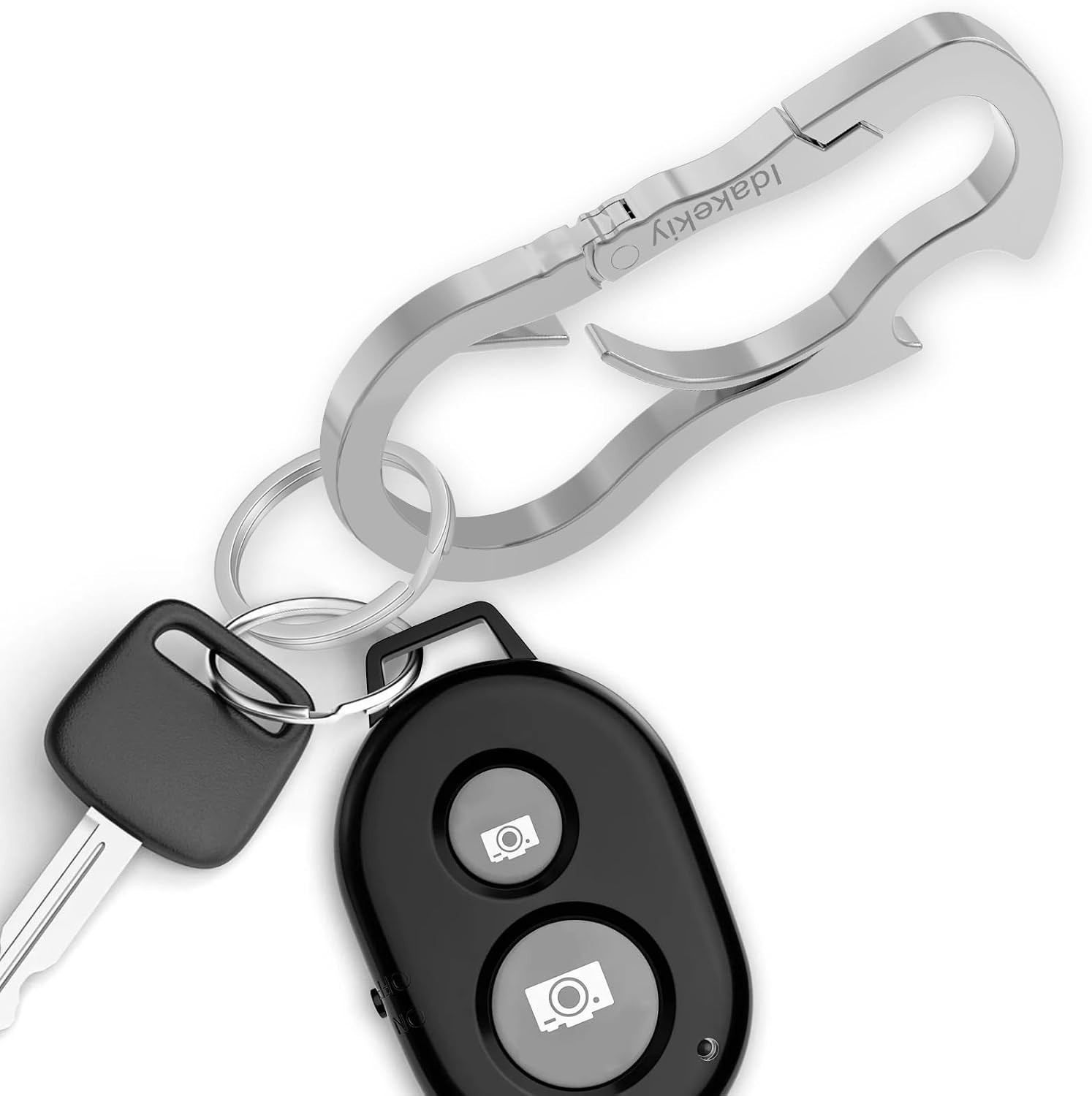 Stylish Carabiner Keychain – Key Ring Holder, Bottle Opener