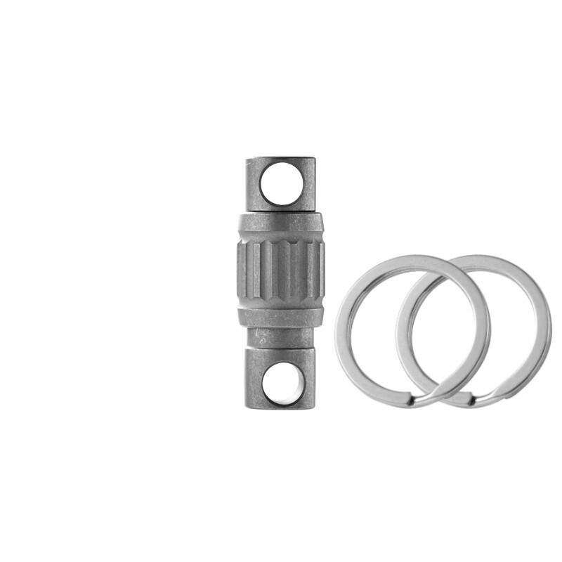 Titanium Quick Release Swivel Keychain EDC Car Key Holder with Double Key Rings