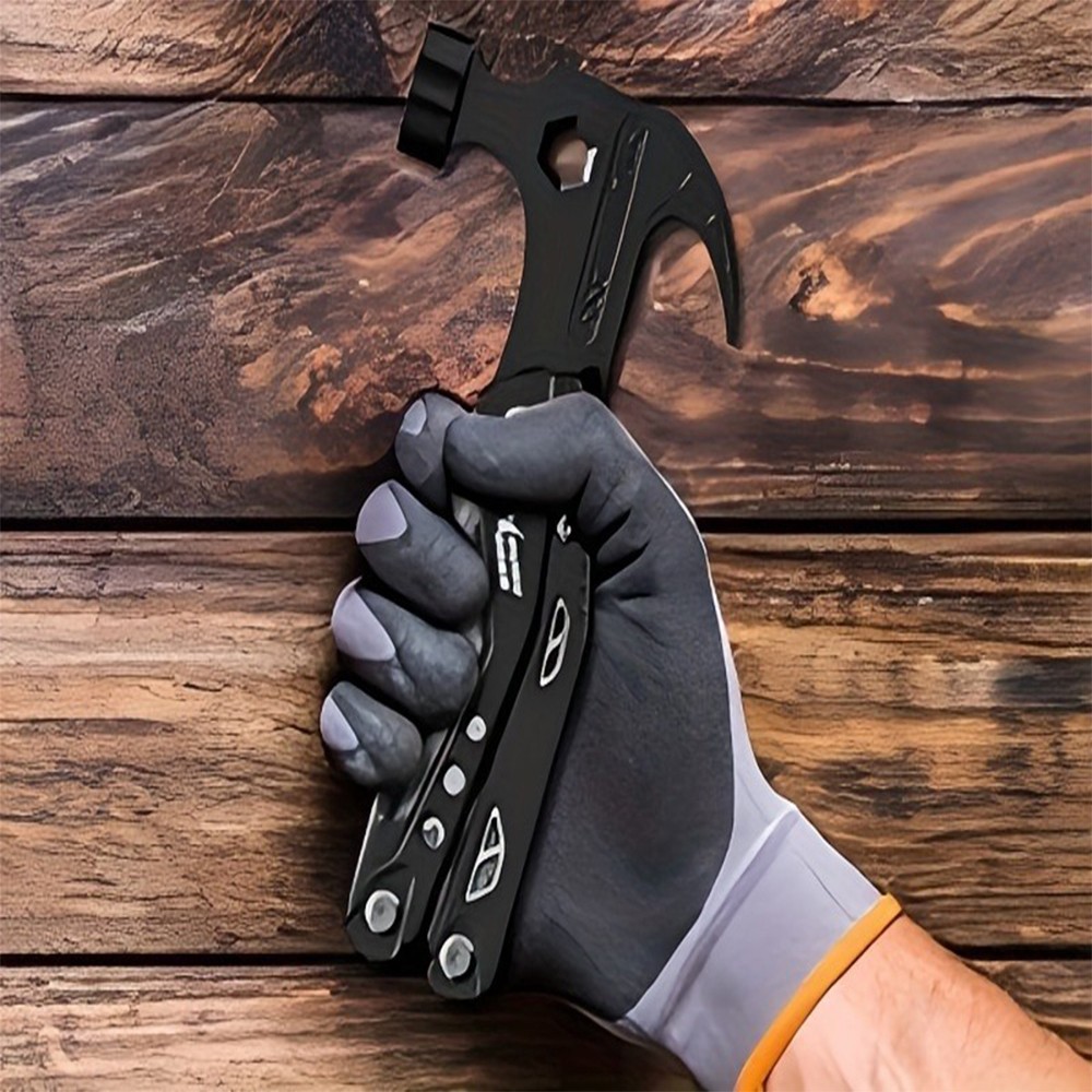 Heavy Duty 14-in-1 Multitool for Hiking, Fishing, DIY Projects – Stainless Steel