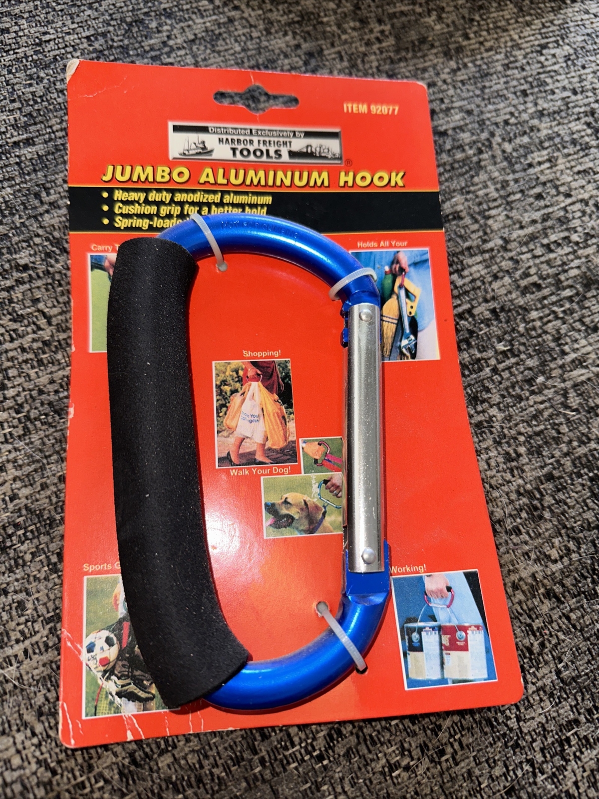 ” NOC ” Heavy Duty Anodized Aluminum Jumbo Multi Use Hook ” GREAT MULTI USE ITEM
