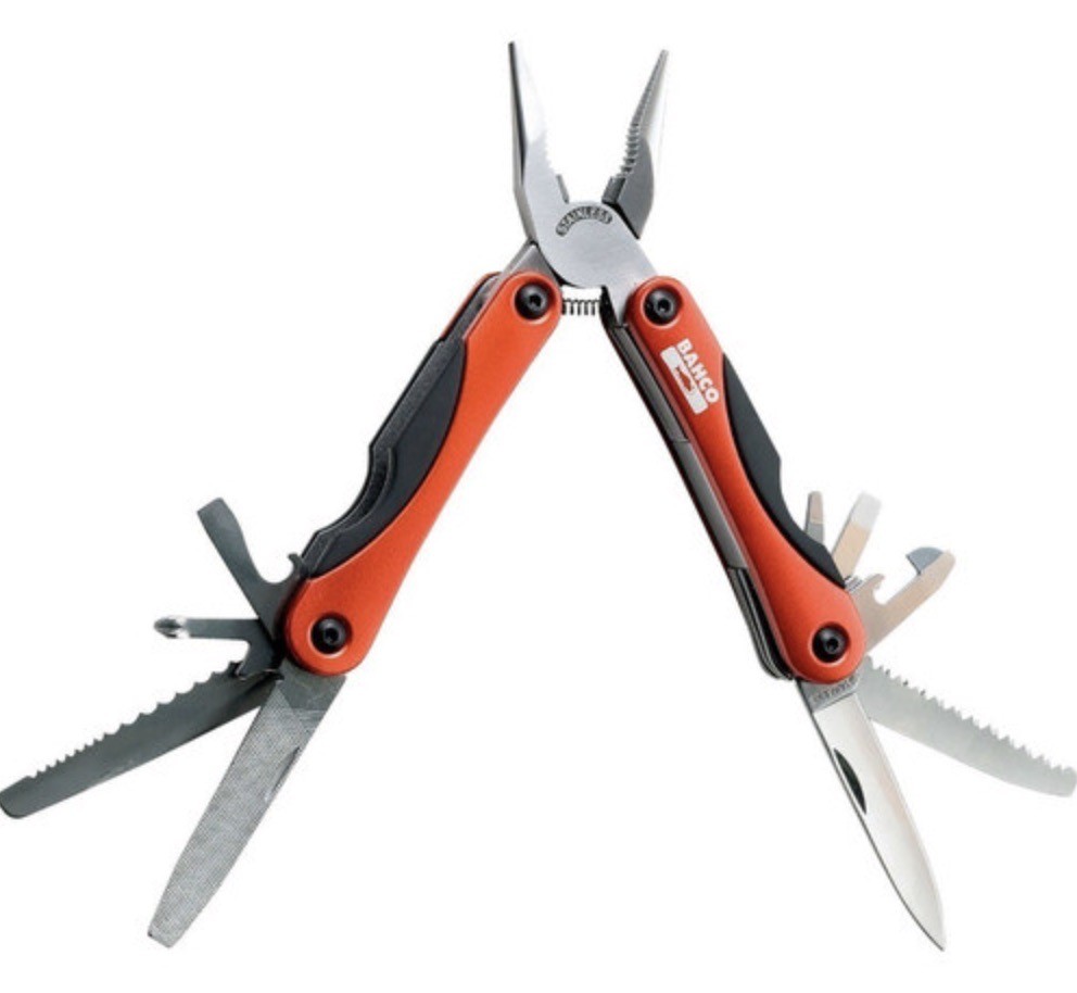 BAHCO MTT151 18 MULTI TOOL KNIFE SCISSORS RED * NEW