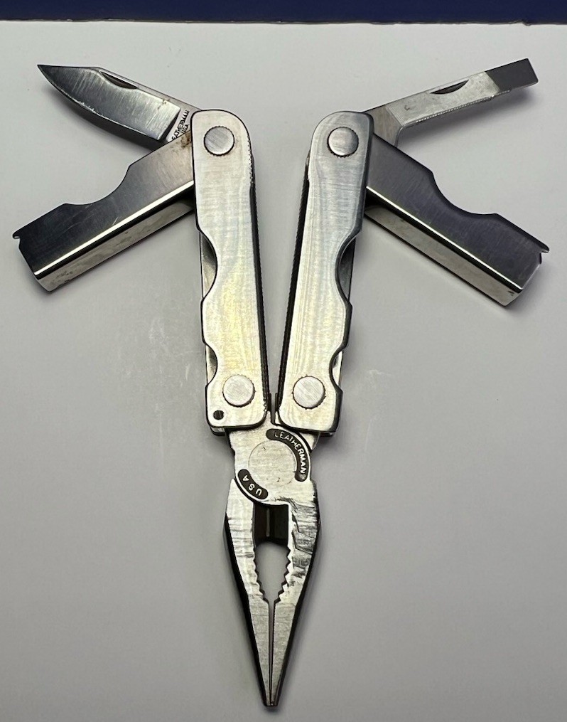 Leatherman Mini Tool Early Production Run Blank Unmarked Handles Very Rare USA