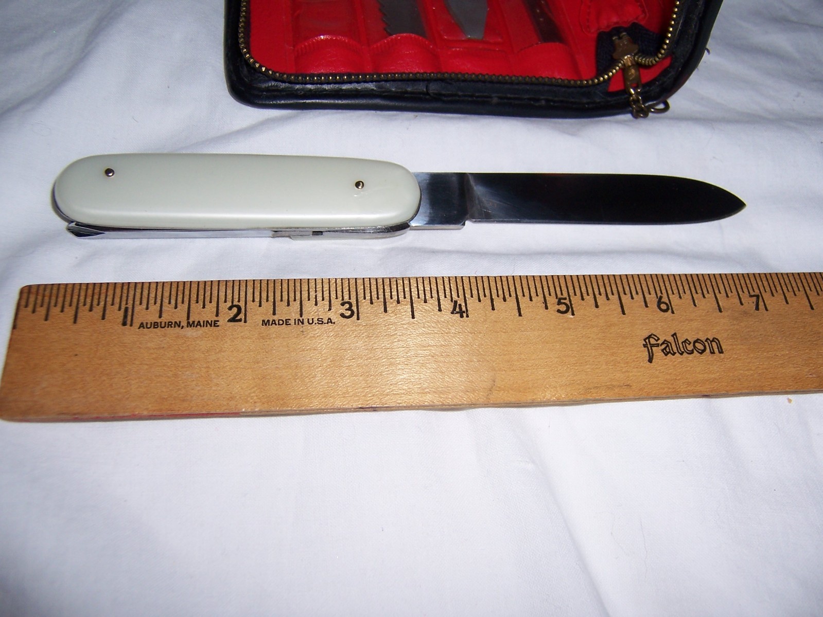 Vintage Multi Purpose Tool Kit Pocket Knife Interchangeable 7pc Stainless Japan