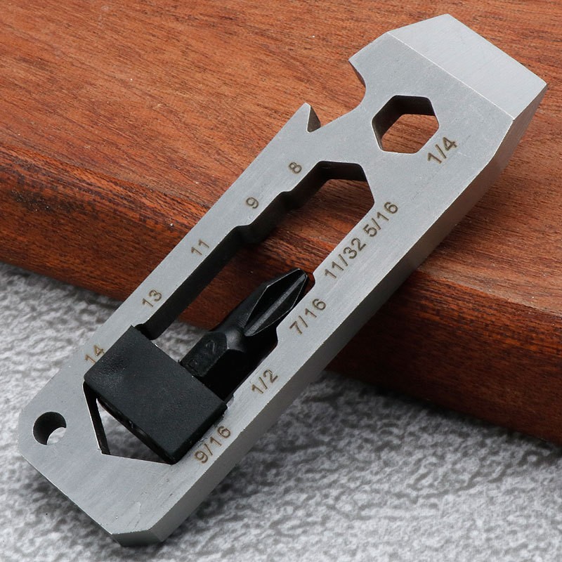 EDC Multitool Card Stainless Steel Pocket Tool Wrench Screwdriver For Camping
