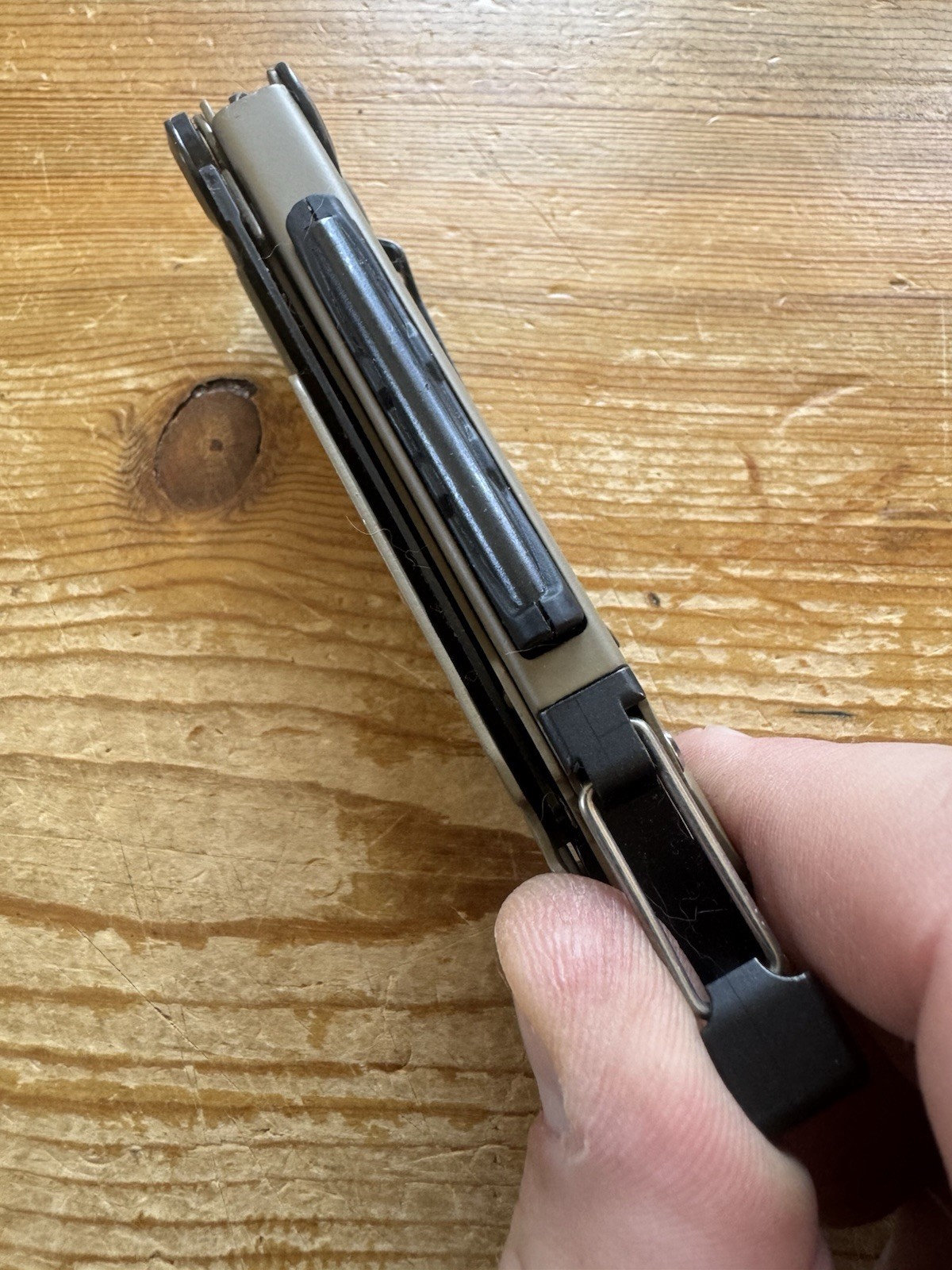 Leatherman Signal Multitool Coyote Tan Black Oxide Survival Knife – Engraved