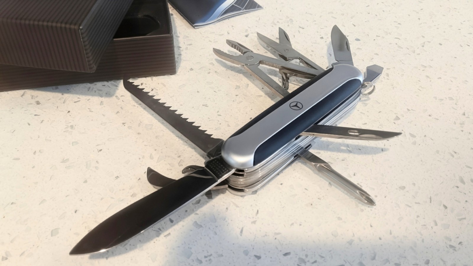 MERCEDES BENZ * RICHARTZ Solingen pocket knife Multi tool – Swiss Army style NOS