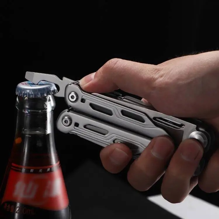 Daicamping DL10 Multi Tool Folding Pocket Knife Sheath Scissors Screw Pliers Can