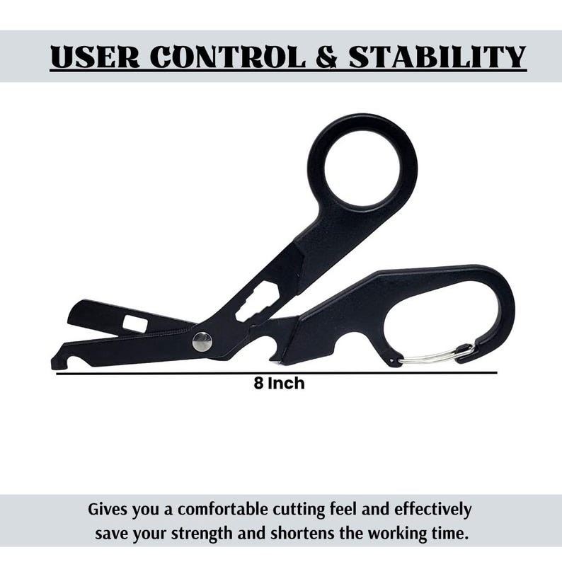Engraved Outdoor Rescue Scissor, Emergency Camping Tool Christmas Gift for Him