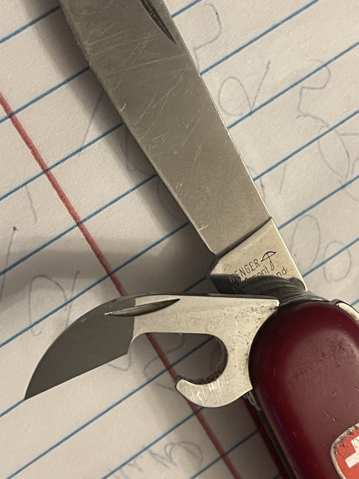 Wenger Delemont Swiss army knife The Yellow Pick Has Broken End As Shown