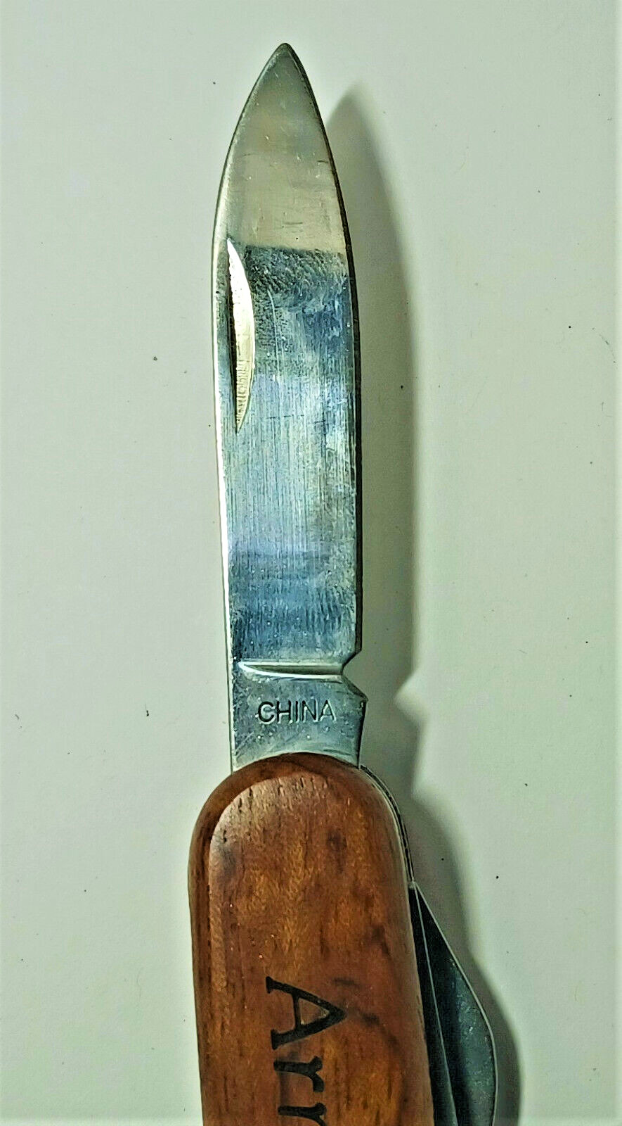 Vtg California Redwoods Multitool Engraved Army Knife