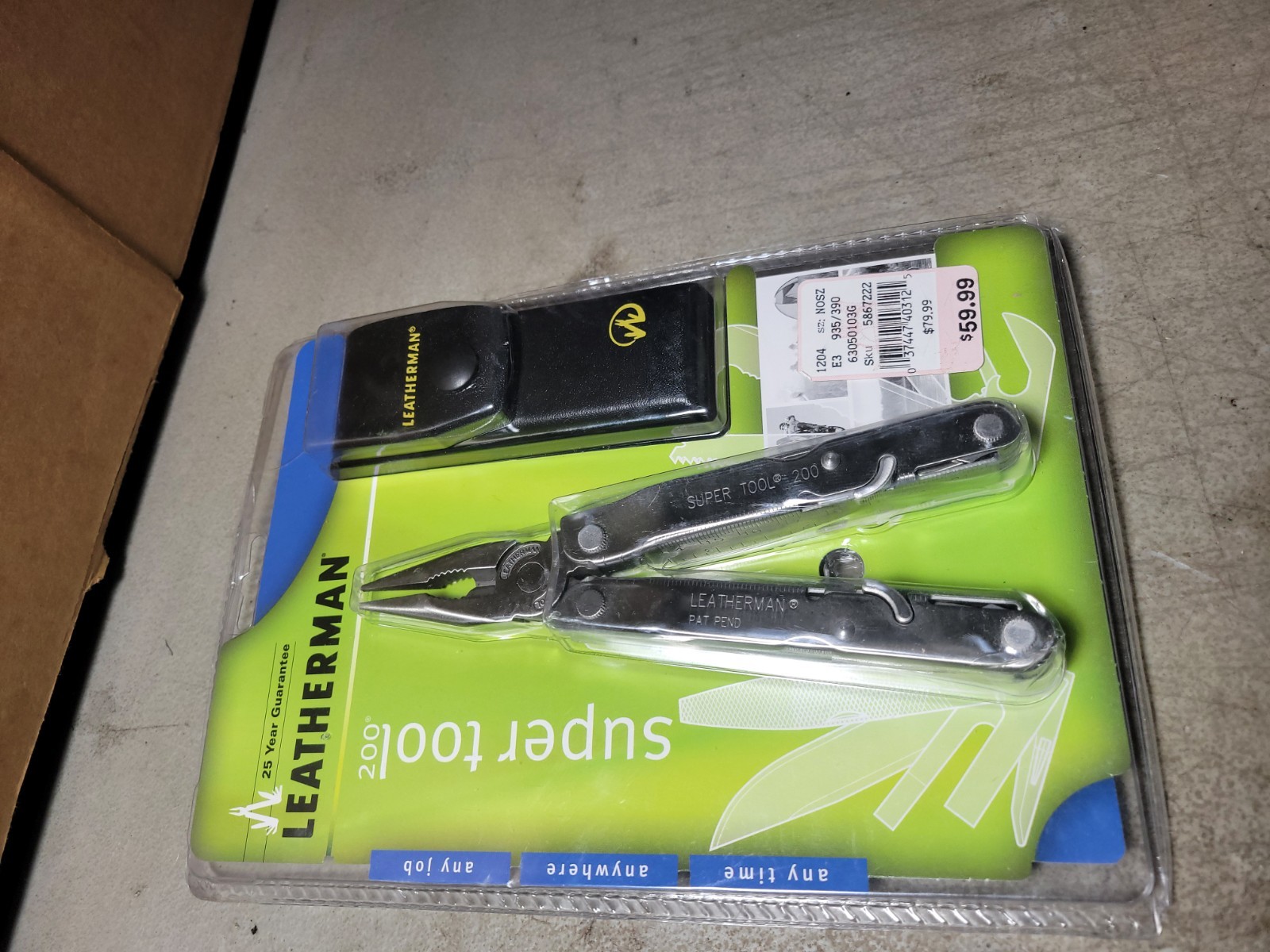 2nd 2001 Leatherman Super Tool 200 unused store display pack multi-tool