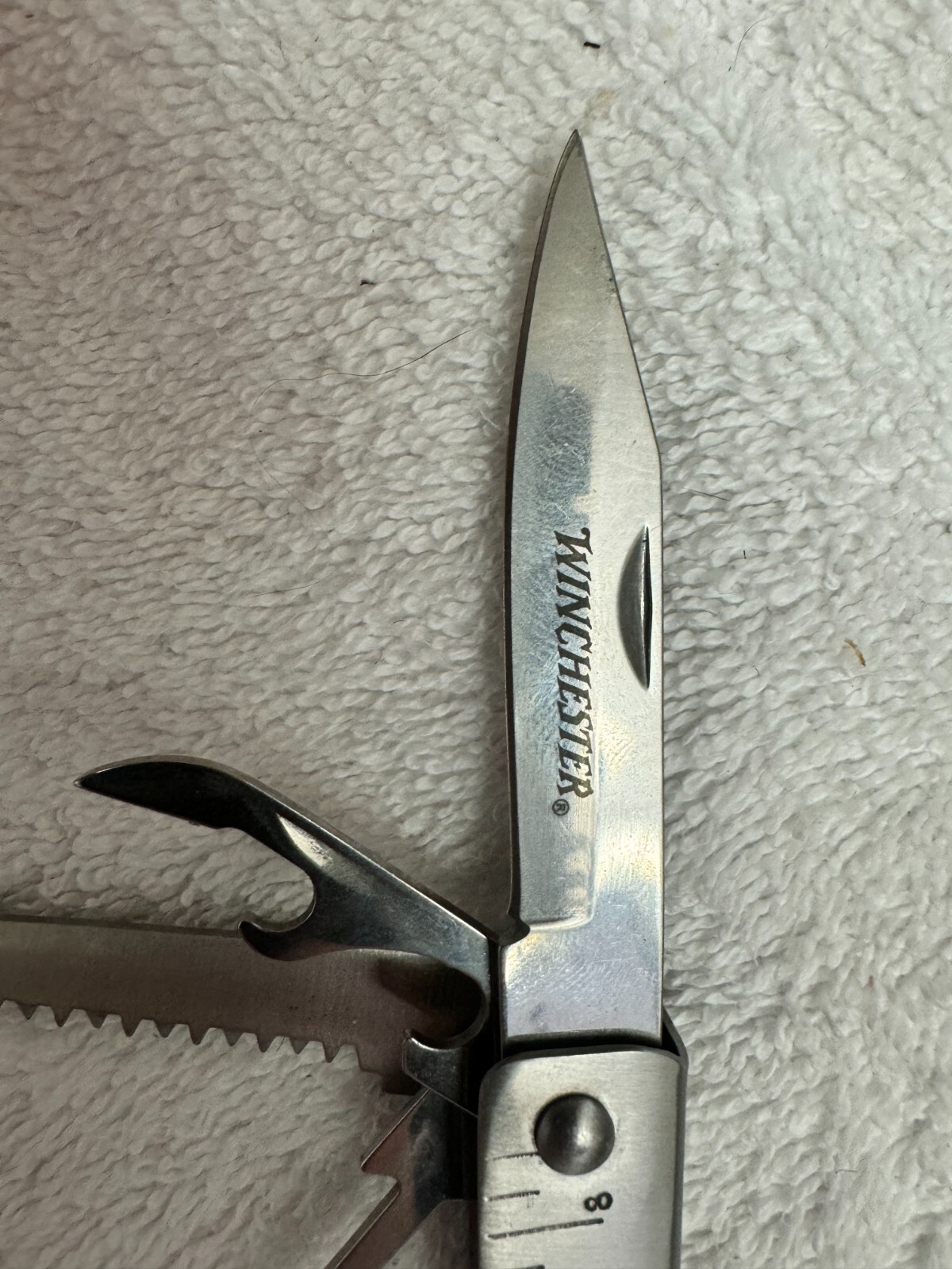Winchester Multi Tool Black Grip Pliers Files Combination Blade Screw Driver