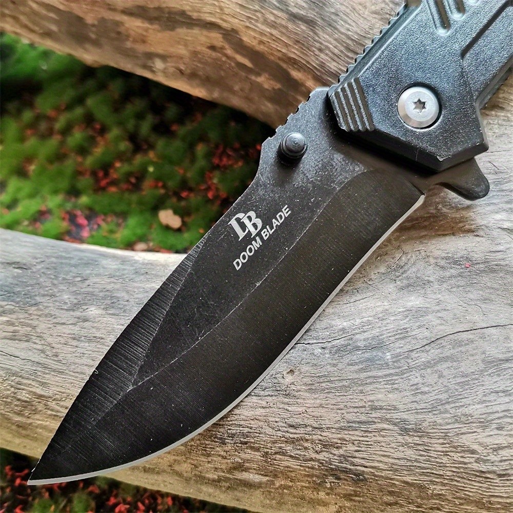 Steel EDC Pocket Knife Bearing Lock Safety – Compact Portable Design for Camping