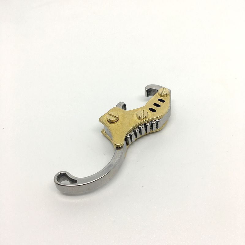 New EDC Brass+Stainless steel Bottle Opener Keychain Portable Folding Tool