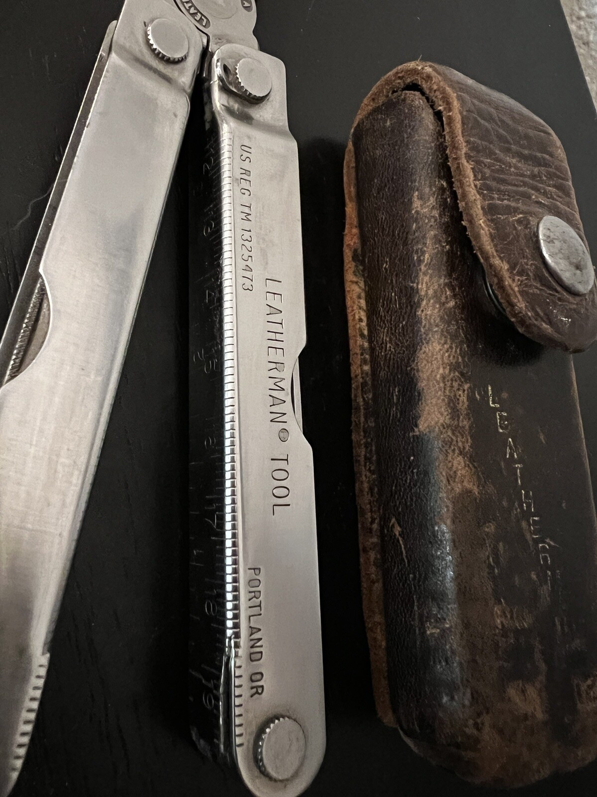 Vintage Leatherman PST Original Multi-Tool w/Leather Case Made in Portland, OR  