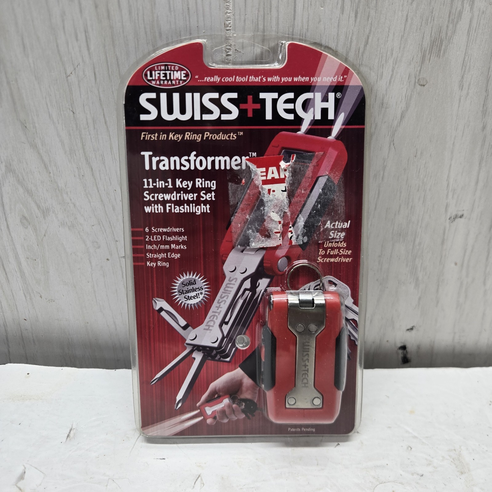 SWISS TECH 11-in-1 Transformer Folding Screwdriver Pocket Knife Multi-Tool NOS