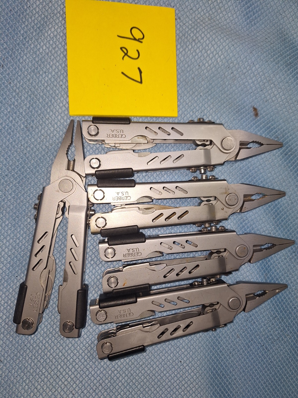 5 SILVER GERBER Multi Tools U.S.A. Camping Fishing Lot 927