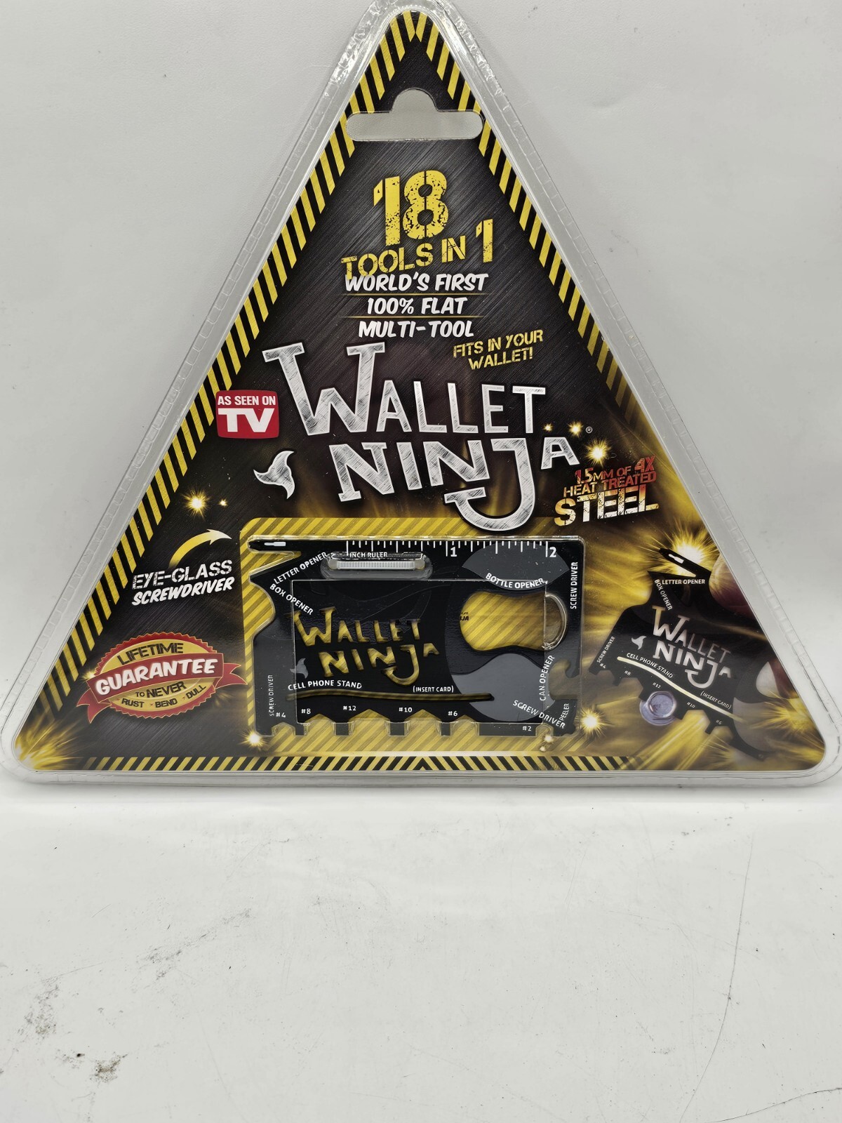 WALLET NINJA – 18 Tools in 1 Flat Multi Tool, AS SEEN ON TV, Fits in Your Wallet