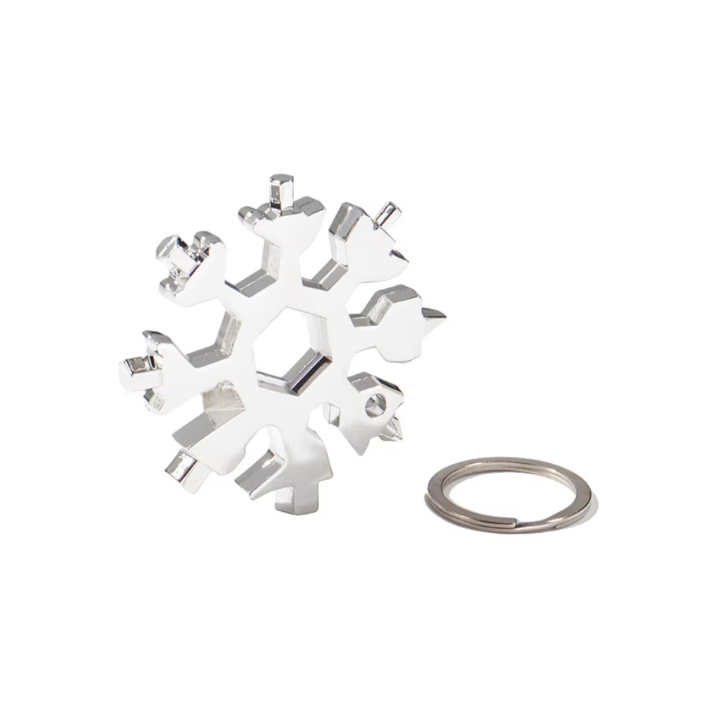 18-In-1 Stainless Snowflake Wrench Multi-Tool Popular Portable Steel Creative