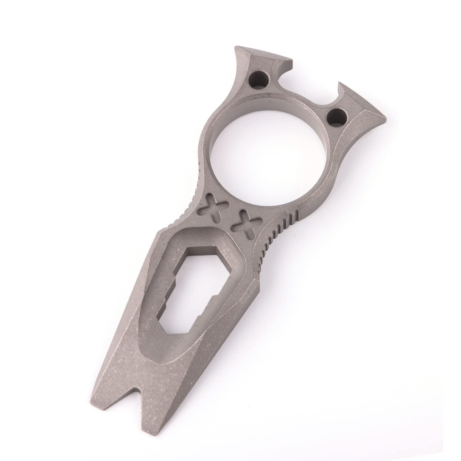 Pry Bar Multi Tool Titanium with Wrench Bottle Opener Pry Bar Function Mini P…