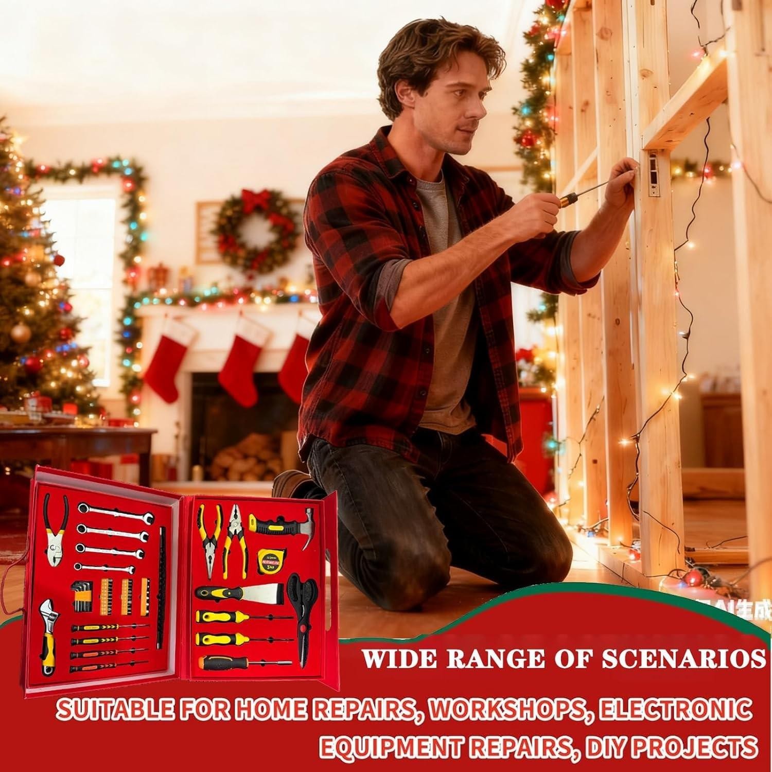 2025 Hand Tool Advent Calendar With Storage Box for Adult Men,24 Days of Househo